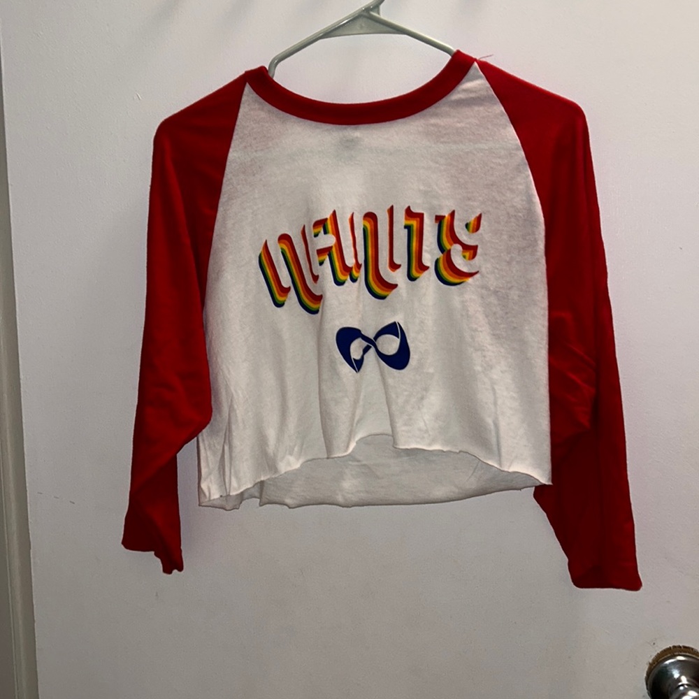 long sleeve infinity crop top